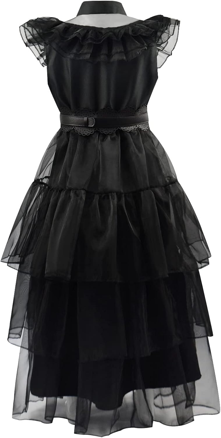 Miniatura 4 de Disfraz de Wednesday Addams para mujer disfraz de Wednesday Addams familia cosplay baile uniforme de fiesta de Halloween