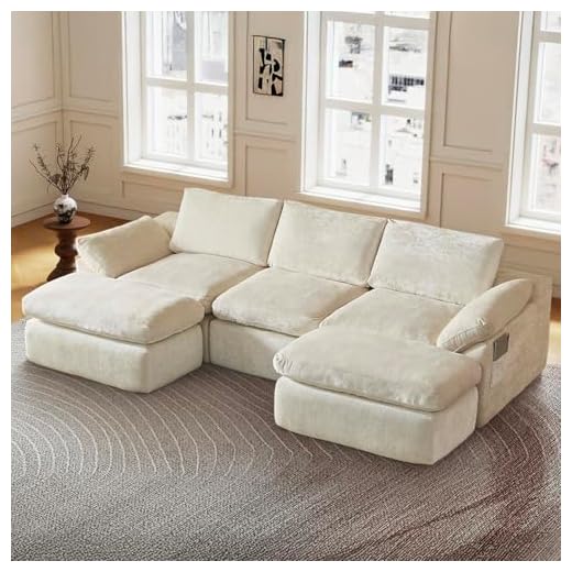 Ultra-Soft Modular U Shaped Couch