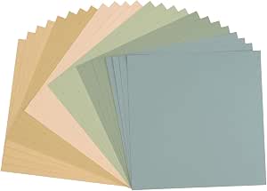 Papier Cartonné Vaessen Creative Florence - 216g Lisse 30.5x30.5cm - Jaune Miel 20 Feuilles