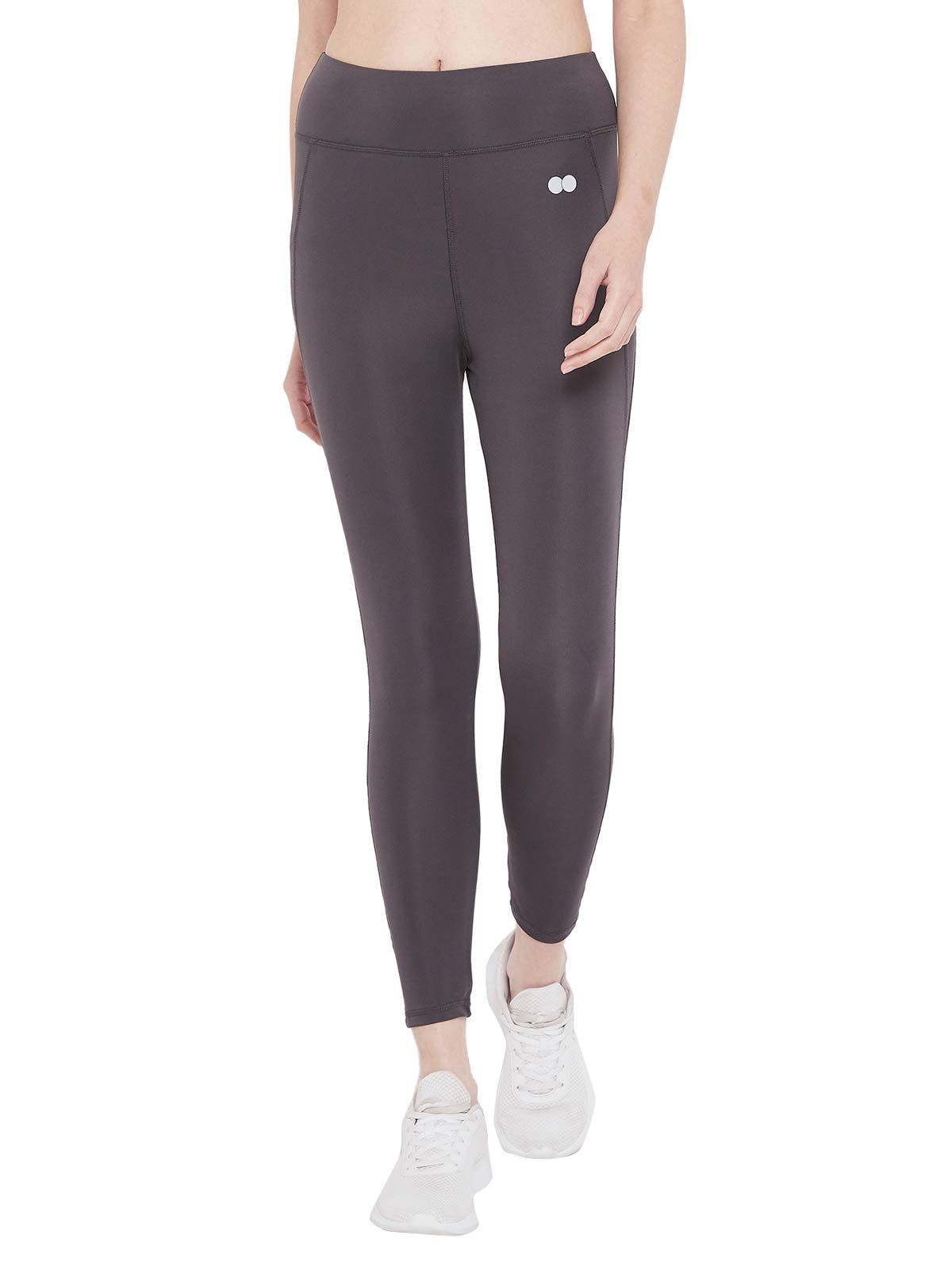 clovia Women's Active Slim Tights with Wide Elastic Waistband-picture-29