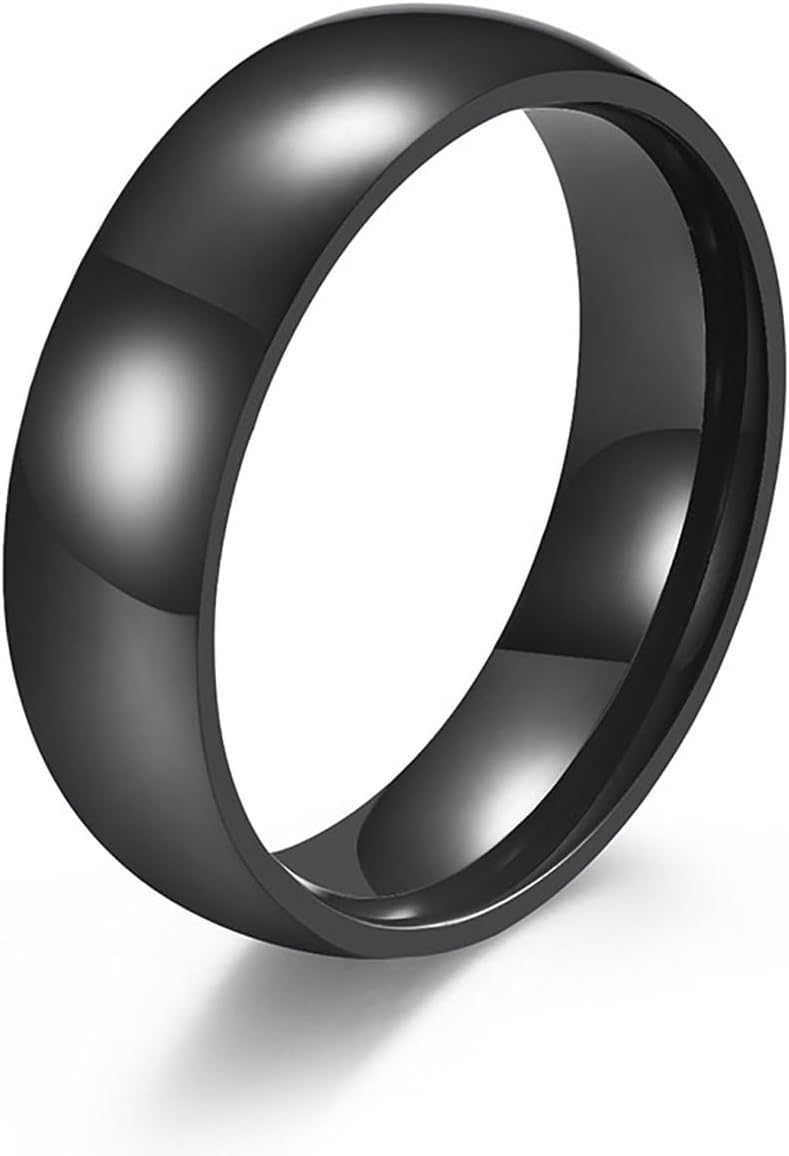 Generic Ntag215 Black Ceramic Smart Ring Compatible with NFC Enabled Phones and Devices Programmable 504 Bytes for Bussiness Card (Black, US#9)