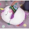 Happy Nappers: Pillow & Sleepy Sack Medium - White Unicorn Ariana - 54 x 20inches, 2-in-1:Plush Animal Opens Into Sleeping Bag, Soft Play & Nap Character, Kids 3 and up #3