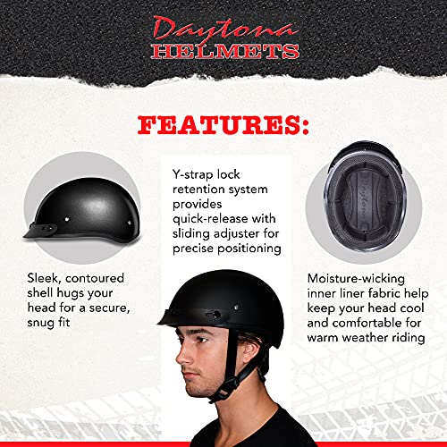 Daytona Helmets Motorcycle Half Helmet 
