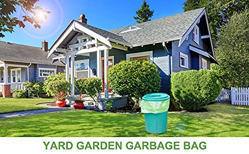 Image of Biodegradable Trash Bags -Eco Tone 19-21 inch Tall Kitchen Green Garbage Bags Medium Wastebasket Bags for Bathroom Home Bedroom Office Garbage Can (Pack of 10 Roll)