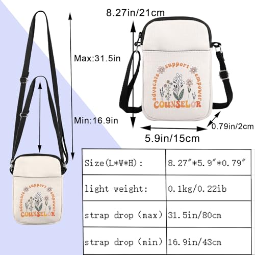 ENSIANTH Counselor Appreciation Crossbody Purses Bag Teachers' Day Gift Counseling Therapist Gift Guidance Counselor Gift2