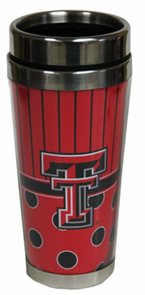 NCAA Texas Tech Red Raiders Polka Dot Travel Mug