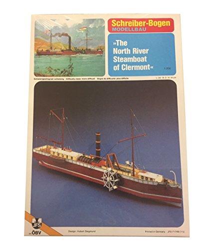 Aue Verlag Schreiber-Bogen Card Model 'The North River Steamboat Clermont'