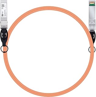 Orange SFP+ Cable, 10G SFP+ DAC, 2M(6.6ft), Passive Direct Attach Copper Twinax Cable for Cisco SFP-H10GB-CU2M, Ubiquiti UniFi UC-DAC-SFP+, Meraki, Mikrotik, Intel, Fortinet, Netgear