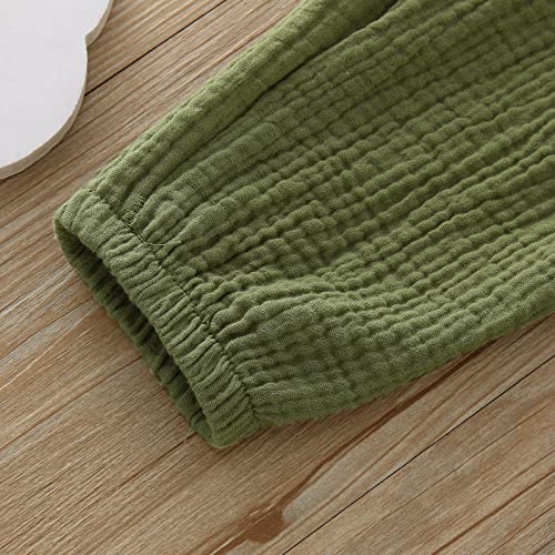 Toddler Summer Loose Workout Trousers Boys Girls Solid Color Fashion Causal Sport Pants Loose Athletic Trousers3