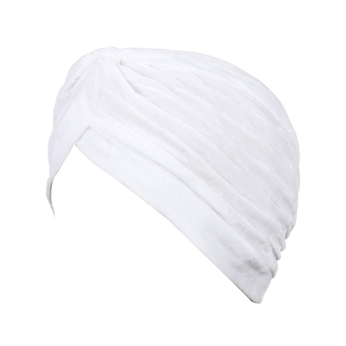 bismaadh Soft Velvet Twisted Pleated Pre Tied Knot Readymade Turban/Pagri Chemo Cap Head Wraps-Cover for Men�s & Women�s-picture-29