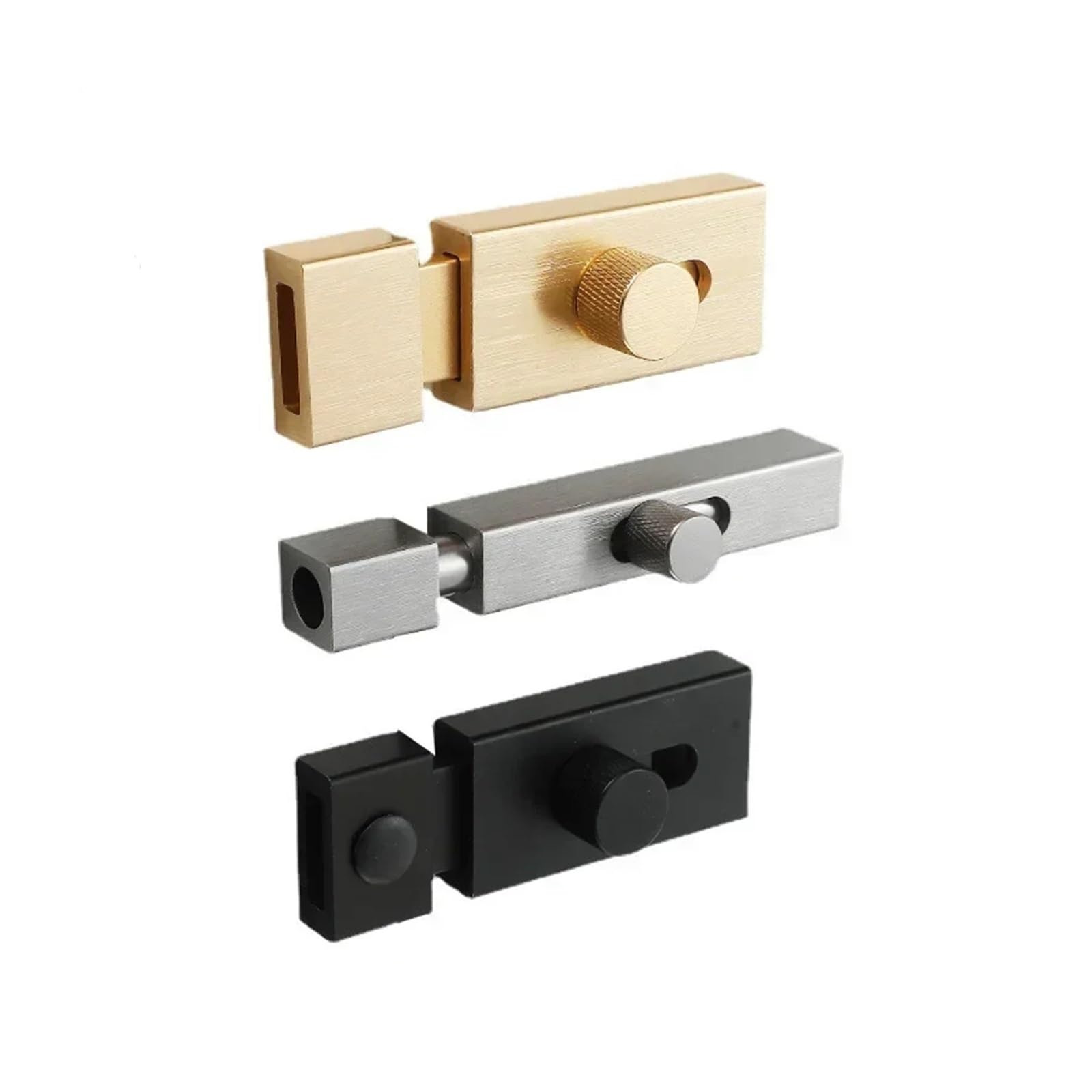 3/4/6 Zoll Aluminiumlegierung Türriegel Solide Schiebeverriegelung Riegelschnallen Sicherheitsüberfalle for den Innenbereich Möbelbeschläge(Ivory)