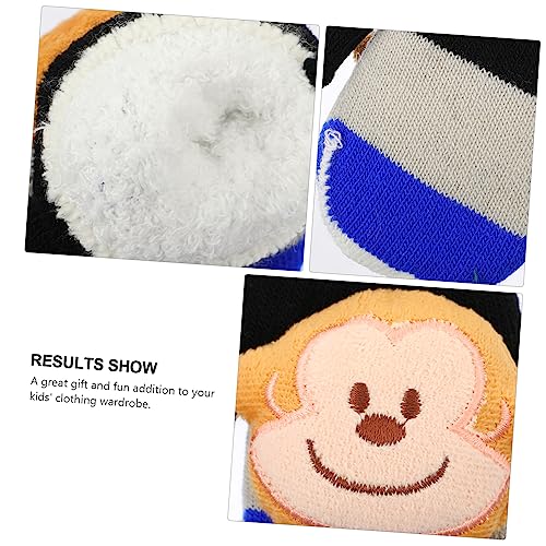 Guantes de invierno para niño cálidos y con cuerda antipérdida 2