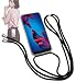Produktbild Yayago Handykette/Halskette aus Kordel inkl. Handyhülle Hülle für Huawei P20 - Handy Hülle mit Kordel zum Umhängen -Halsband Necklace  der Trendige, praktische Hingucker