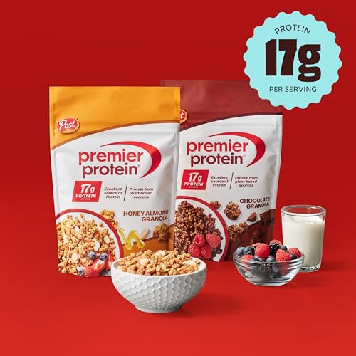 Premier Protein Honey Almond Granola, 9 oz Resealable Bag, 5 Pack - image 4