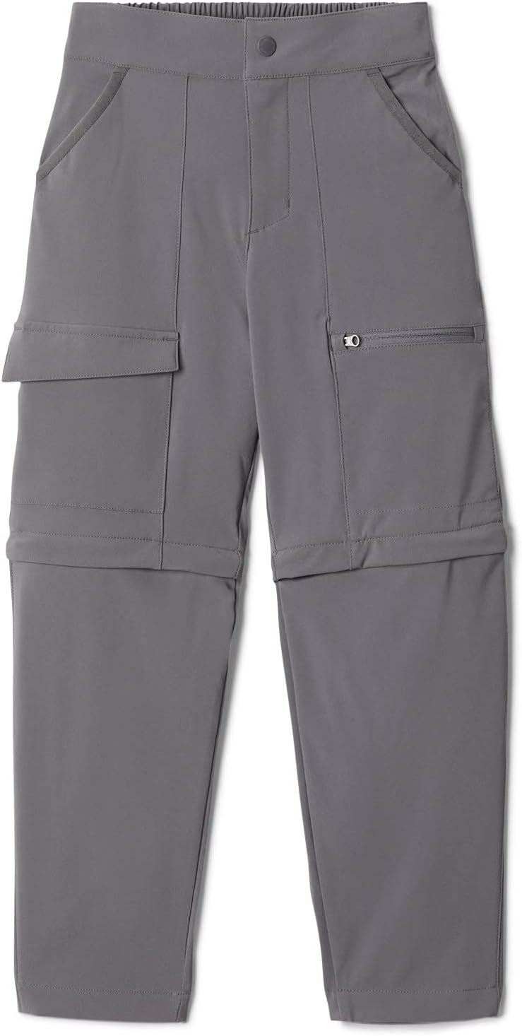 国内即発 VIPにて Columbia Boys' Frontrange Convertible Pant, City Grey, X-Small