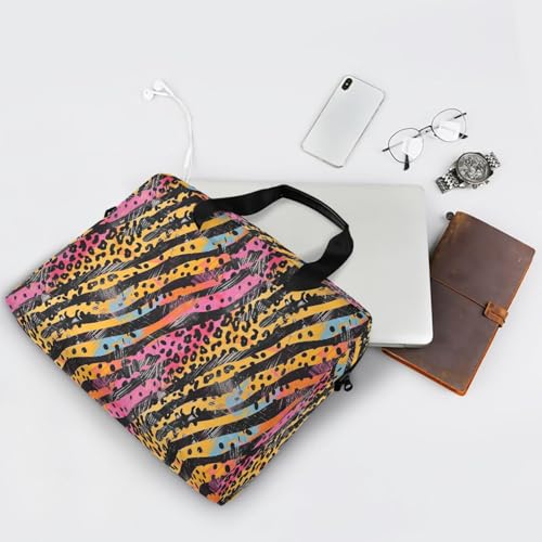 Bolso bandolera para laptop Abstract Animal Camo 13-16 in miniatura 5