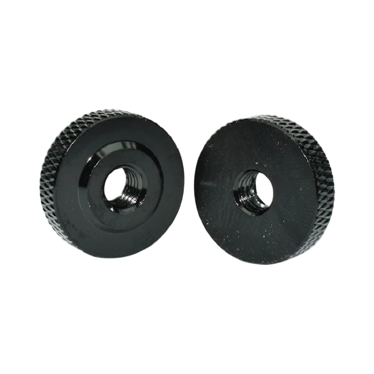 Black-M12-5/10pcs M3 M4 M5 M6 ColouRIFul Small Step Aluminum Alloy Anodized Tighten Thumb Nut Knurled Thin Head Nuts Flat Head Nut