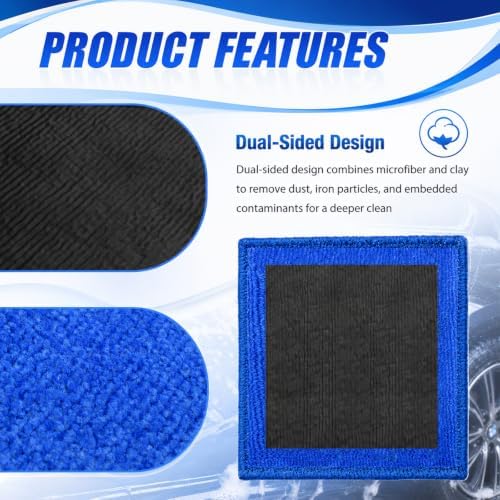 2PCS Dual-Sided Functionality Clay Mitt & Clay Towel Auto Detailing Set - 3
