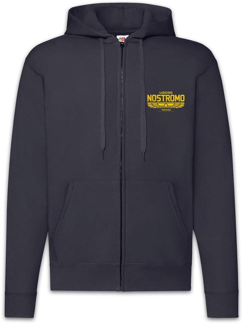 Urban Backwoods Men's Blue Uscss Nostromo Iv Zipper Hoodie Hooded Sweatshirt Size 2XL