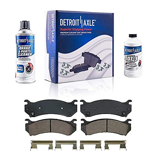 Detroit Axle 8BPR3600106 Front 8Pc Brake Kit For Chevy Silverado Gmc Sierra Savana Express Yukon Xl 1500 2500 Escalade Esv Ext, Drilled Slotted Disc Brake Rotors Ceramic Brake Pads Brake Calipers Replacement thumb #5