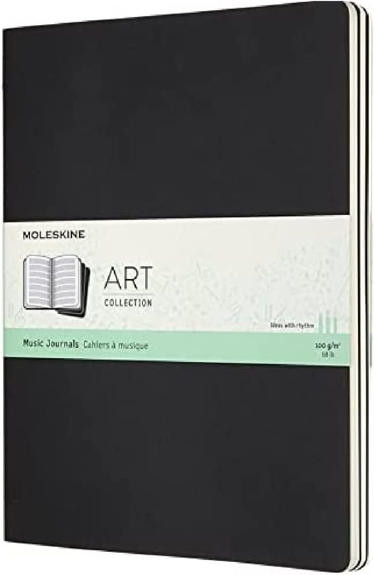Moleskine Art Cahier Music Notebook, Soft Cover, XL (7.5