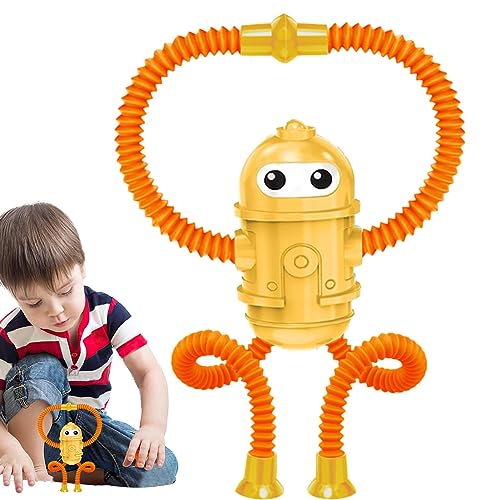 Telescopic Suction Cup Robotics Toy - Robotics Pop Tubes Fidget Sensory Toys,6+ Years Old Kid's Robotics Pop Tubes Toys Sensory Toys Educational Toys