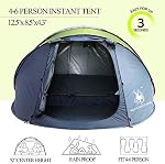 6 Person Easy Pop Up Tent,12.5’ x 8.5‘ x53.5,Automatic Setup,Waterproof, Double Layer,Instant Family Tents for Camping,Hiking & Traveling