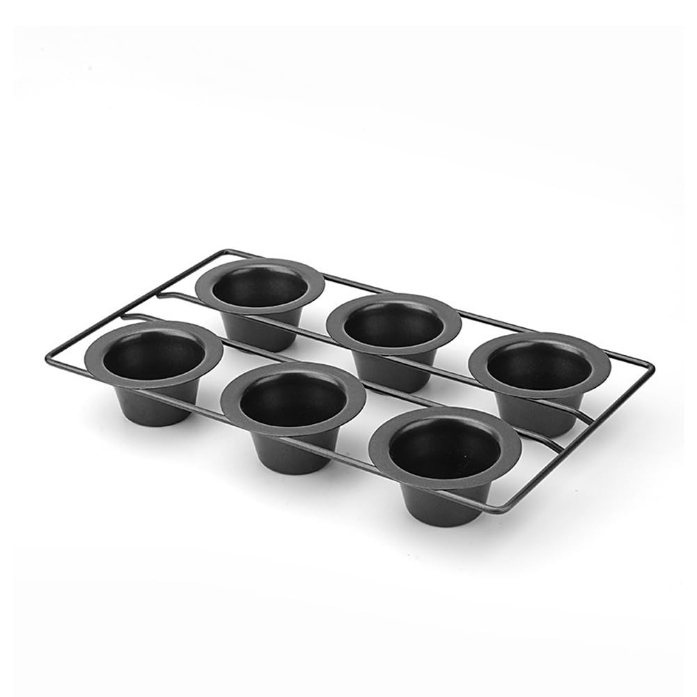 6 Tazas De Bandeja Para Hornear Muffins De Acero Cardón, Revestimiento Antiadherente Y No Tóxico Molde Para Muffins Para Hornear En Casa