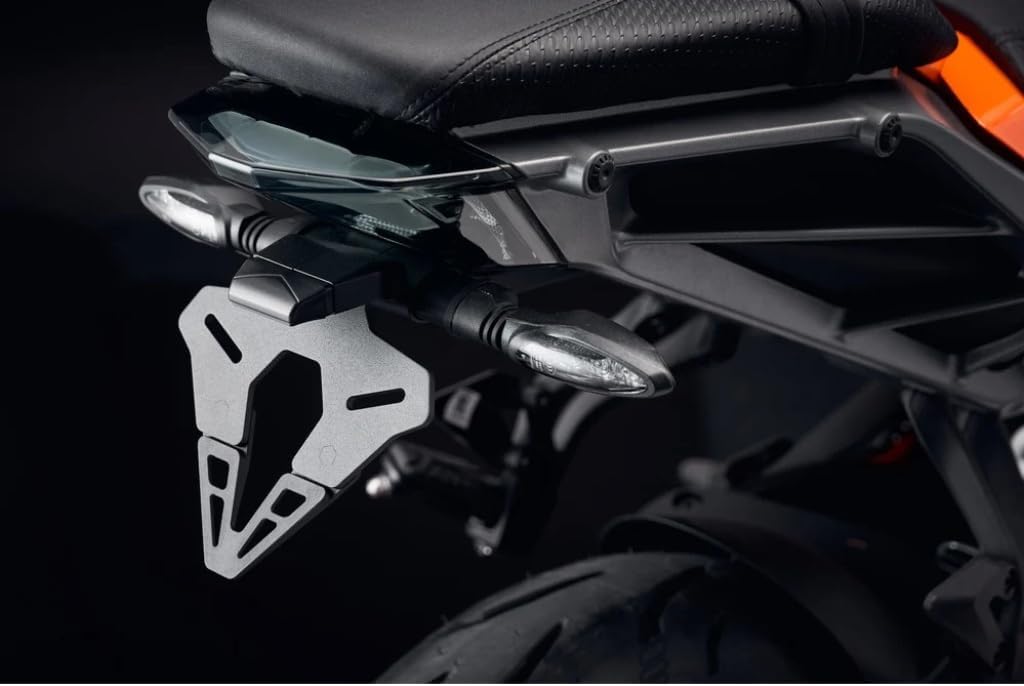 Арын view of KTM 390 Duke with Evotech Tail Tidy installed