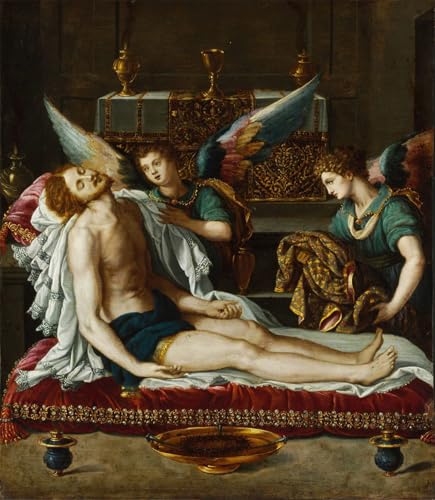 Tableau le Corps du Christ Oint Alessandro Allori Décoration Murale Salon