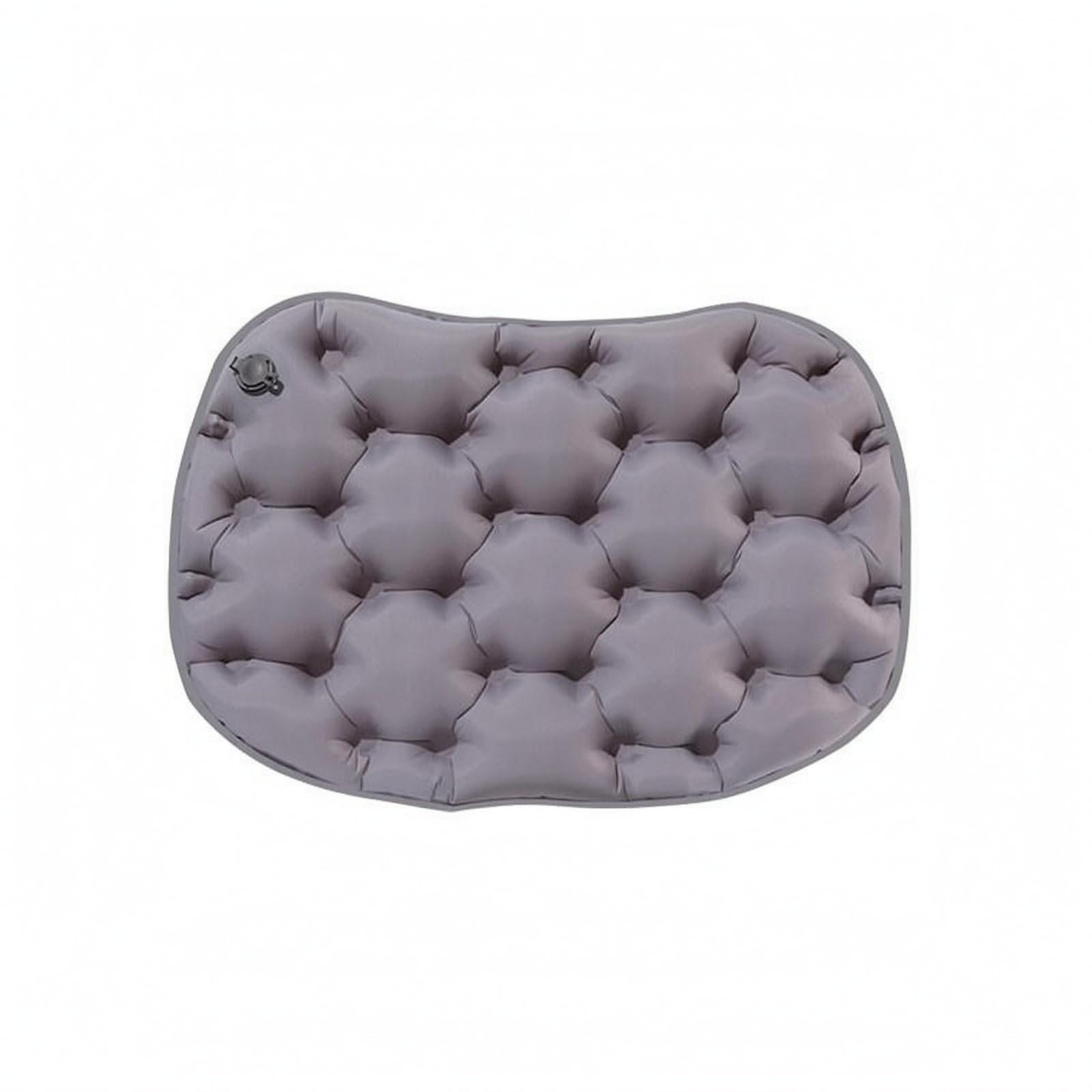 Tufted Inflatable Seat Cushion Press-to-Inflate Egg Crate-Crate Seat Cushion TPU Material Outdoor Gear Grid Cloth for Camping, Hiking, Gray | Home & Garden | Furniture-image-13