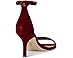 Lauren Ralph Lauren Allie Mid-Heel Velvet Sandals - Back View