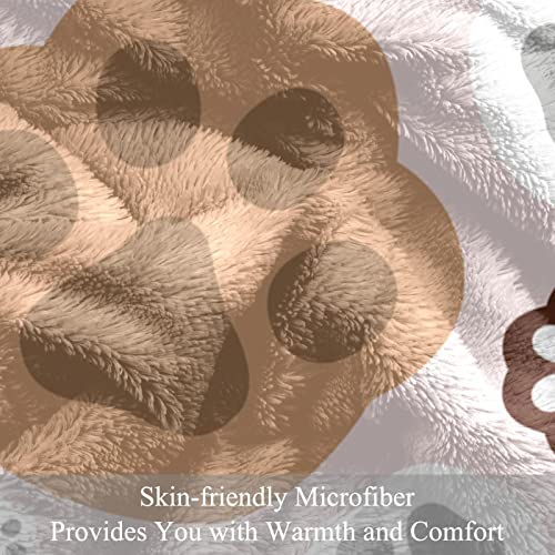 Couvertures chaudes et douces en microfibre isolante patte de chat - 3