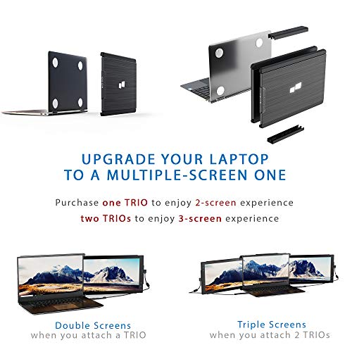 Mobile Pixels 12.5‘’ Trio Portable Monitor For Laptops，Full Hd Ips Usb A/Type-C Usb Powered On-The-Go, Plug And Play Mac Windows Nintendo Switch (One Trio (12.5") Plus Kickstand) #TOP3