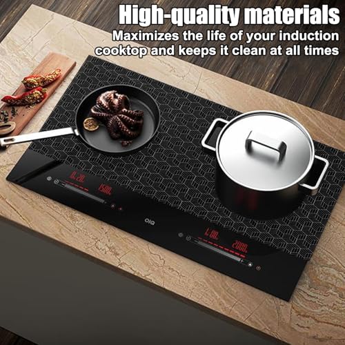 Tapis Protection Protecteur Induction, 52*78cm Tapis de Protection Plaque Induction, Anti Rayures Non Slip, Tapis de Cuisson à Induction en Silicone Protection, Protection Plaque de Cuisson Magnétique – vue 7