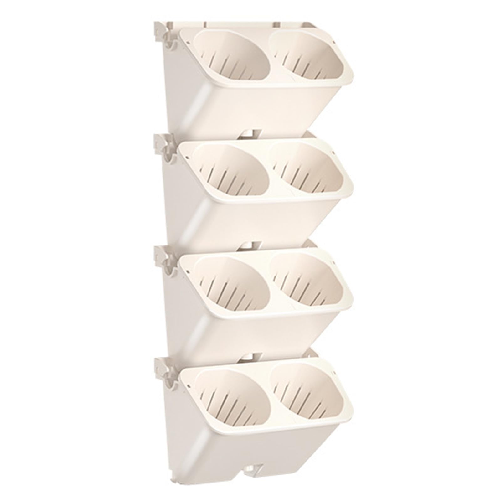 Msioytog Innovative Wall Mounted Flower Pots Quickly Installation Stylish Durability Hanging Planter for Home or Offices Wall Mounted Flower Pots