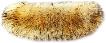 Faux Fur Collar Scarf Hood Trim Neck Warmer for Winter Coat Jacket Parka