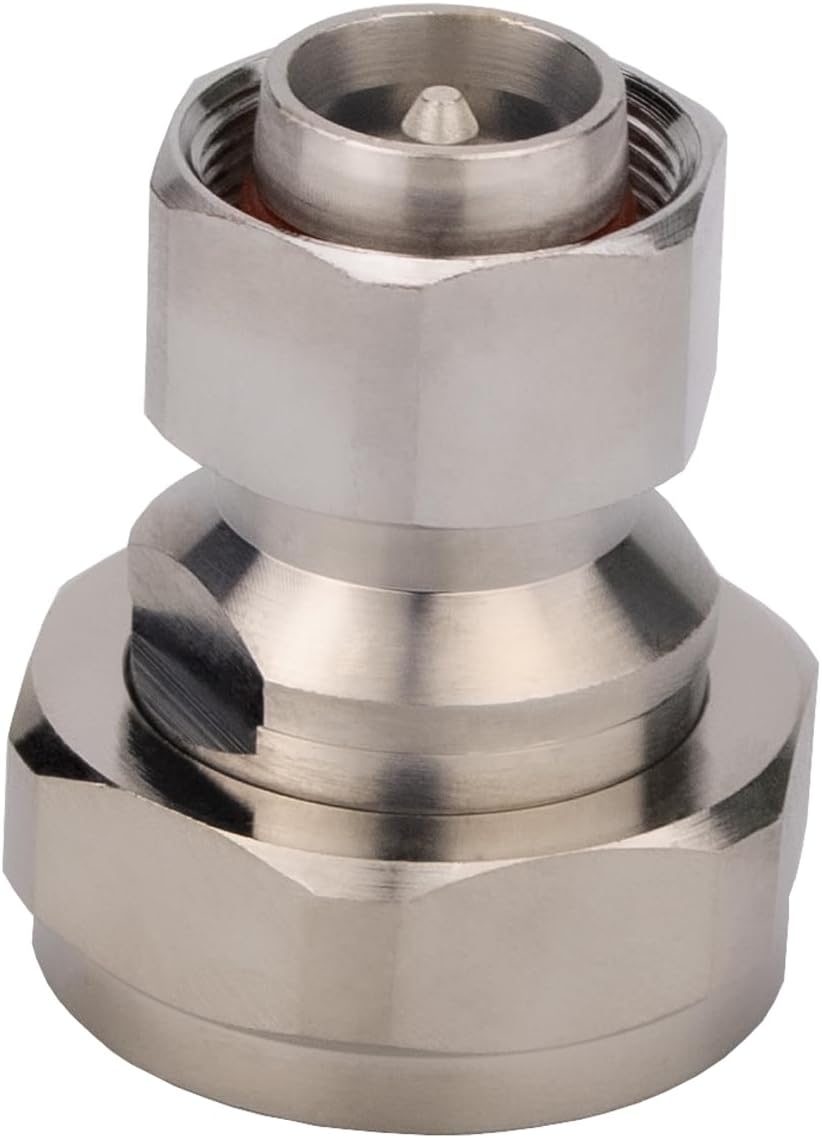 4.3/10 Mini Din Male to 7/16 L29 Male Adapter 4.3-10 MiniDIN to Din Adaptor Low PIM 160dBc image 2