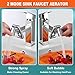 Spurtar 1440° Sink Faucet Aerator Extension Swivel Faucet Extender for Toddlers, 2 Sprayer Modes Rotatable Bathroom Kitchen Head Replacement Tap Attachment with Filter for G 1/2