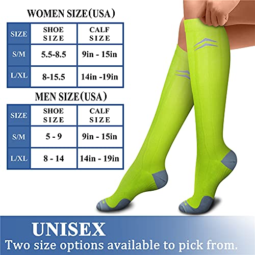 Image of CHARMKING Compression Socks 15-20 mmHg is BEST Graduated Athletic & Medical for Men & Women Running, Travel, Nurses, Pregnant - Boost Performance, Blood Circulation & Recovery(Small /Medium,Assorted16)