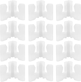 Generic 40pcs Shoe Rack Replacement Brackets, Pipe Connector Fittings, Wire Shoe Shelf Adapter DIY Organizer Hardware for Cabinet, Closet, Wardrobe Shelving Accessories