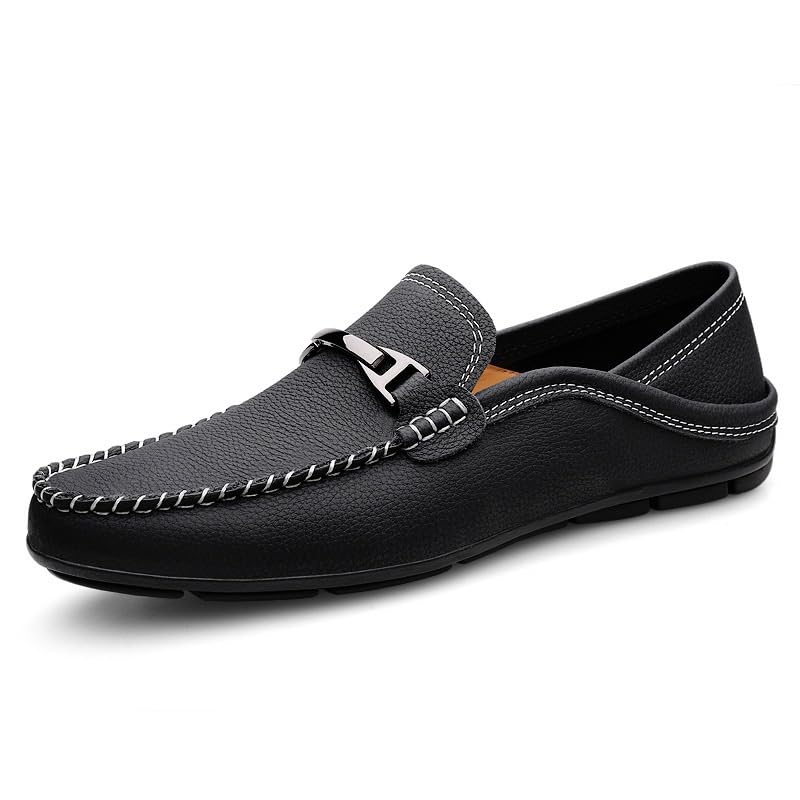 Men's Classic Slip-on Dress Shoes Comfort Loafers Formal Shoes Drive Shoes for Men(Black,10)
