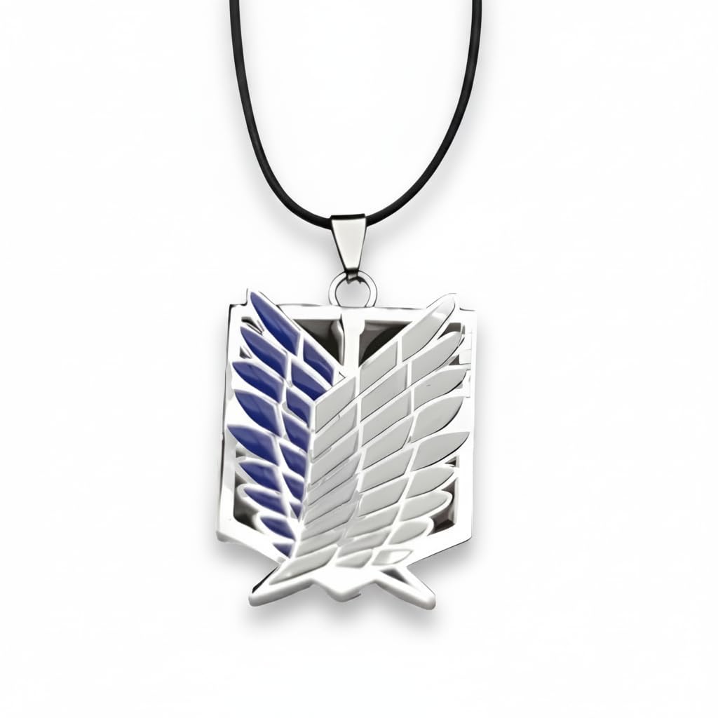 || anime attack on titan locket with double bands beautifully designed strawhat pendant necklace, ideal gift for boys, men and women