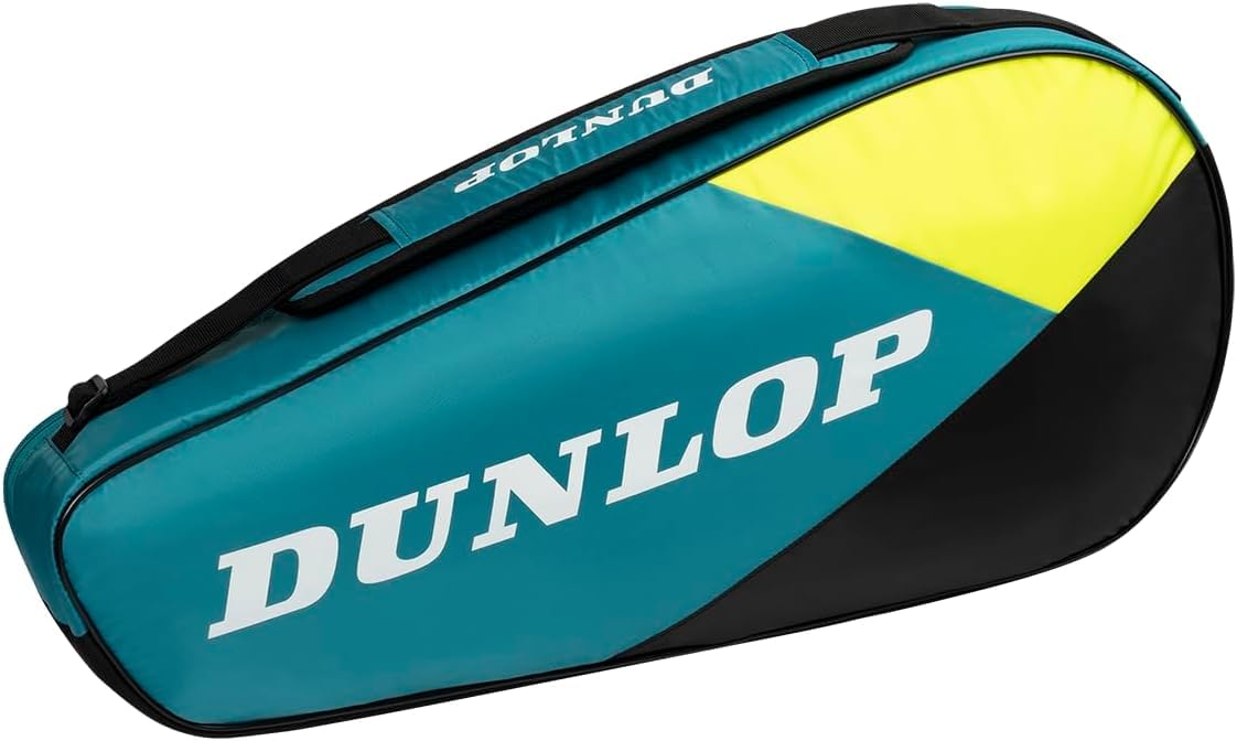 DUNLOP SX-Club 3 Borsa porta racchette, colore: teal/nero/giallo