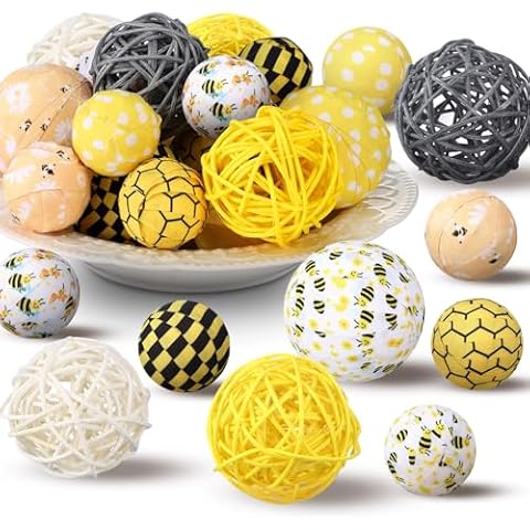 Halloscume 36 Pcs Decorative Balls for Home Decor Cover