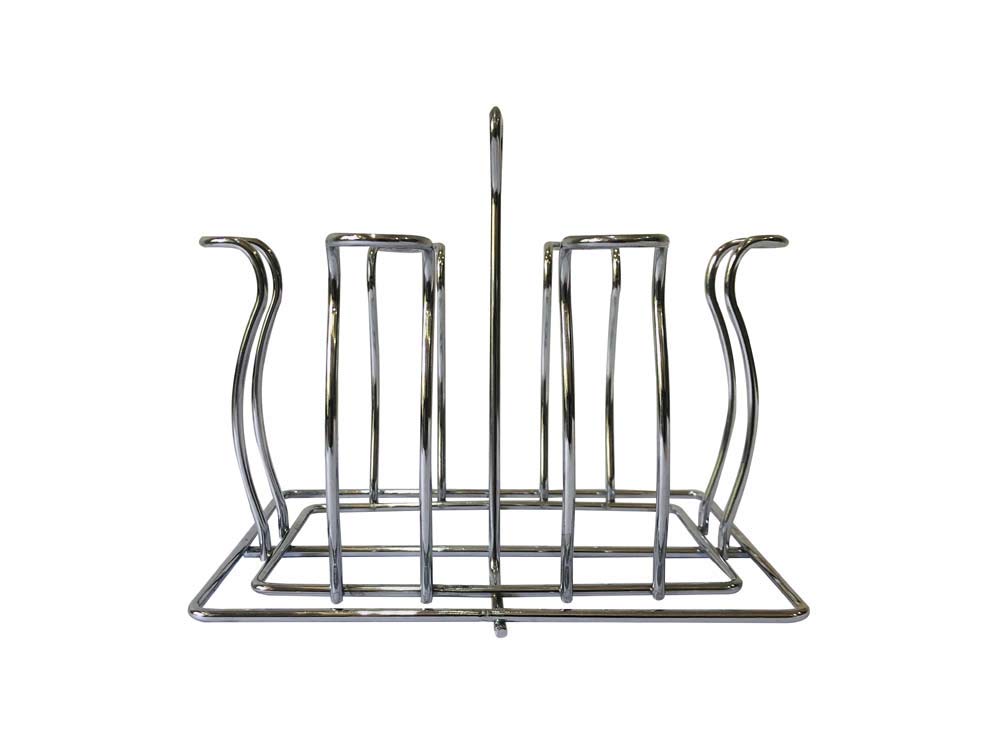 Buy Forever Silver Stainless Steel Glass Stand for 6 Glass/Glass Holder for Kitchen/Dining Table
