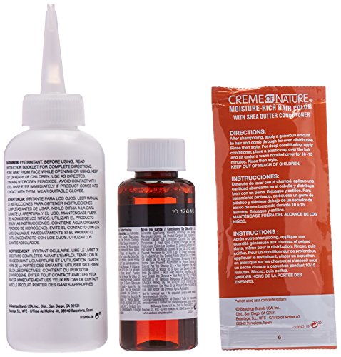 Creme Of Nature Moisture Rich Hair Color Kit, C10 Jet Black, 1 Application #TOP3