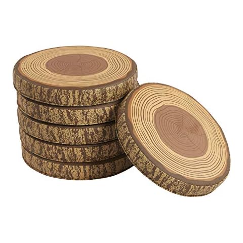 ECR4Kids SoftZone Tree Polyurethane Foam Floor Cushions, Brown, 6-Pack Cover