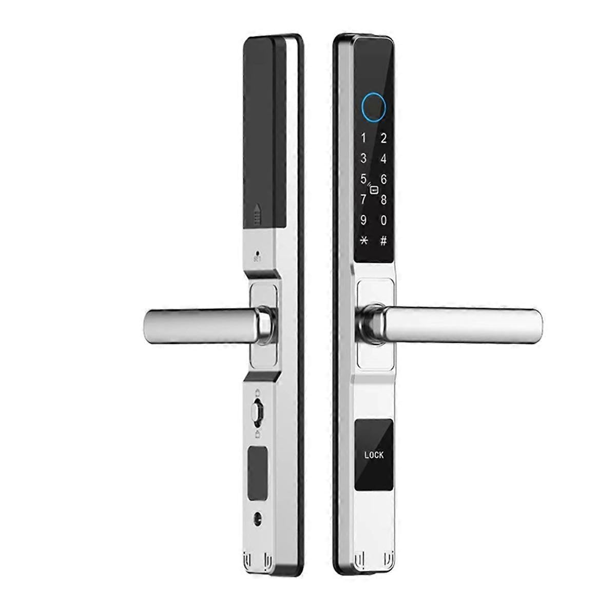 Joyhappst Image Color Tuya Waterproof Lock Fingerprint Biometric Waterproof Digital Electronic Lock App Ic Card Password Aluminum Alloy Lock B