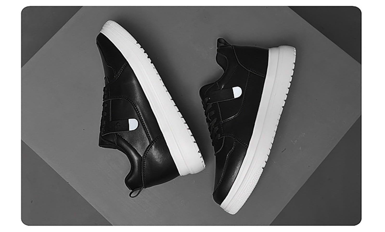 Zapatos elevados para hombre, 6/8/10 cm, unisex, ajustables en altura, zapatos casuales, antideslizantes, transpirables, zapatillas de deporte elevadas, zapatos con cordones